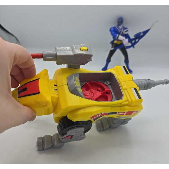 Lot of 3 VTG Black Blue Mighty Morphin Power Rangers with Sabertooth Tiger Zord - Picture 6 of 9